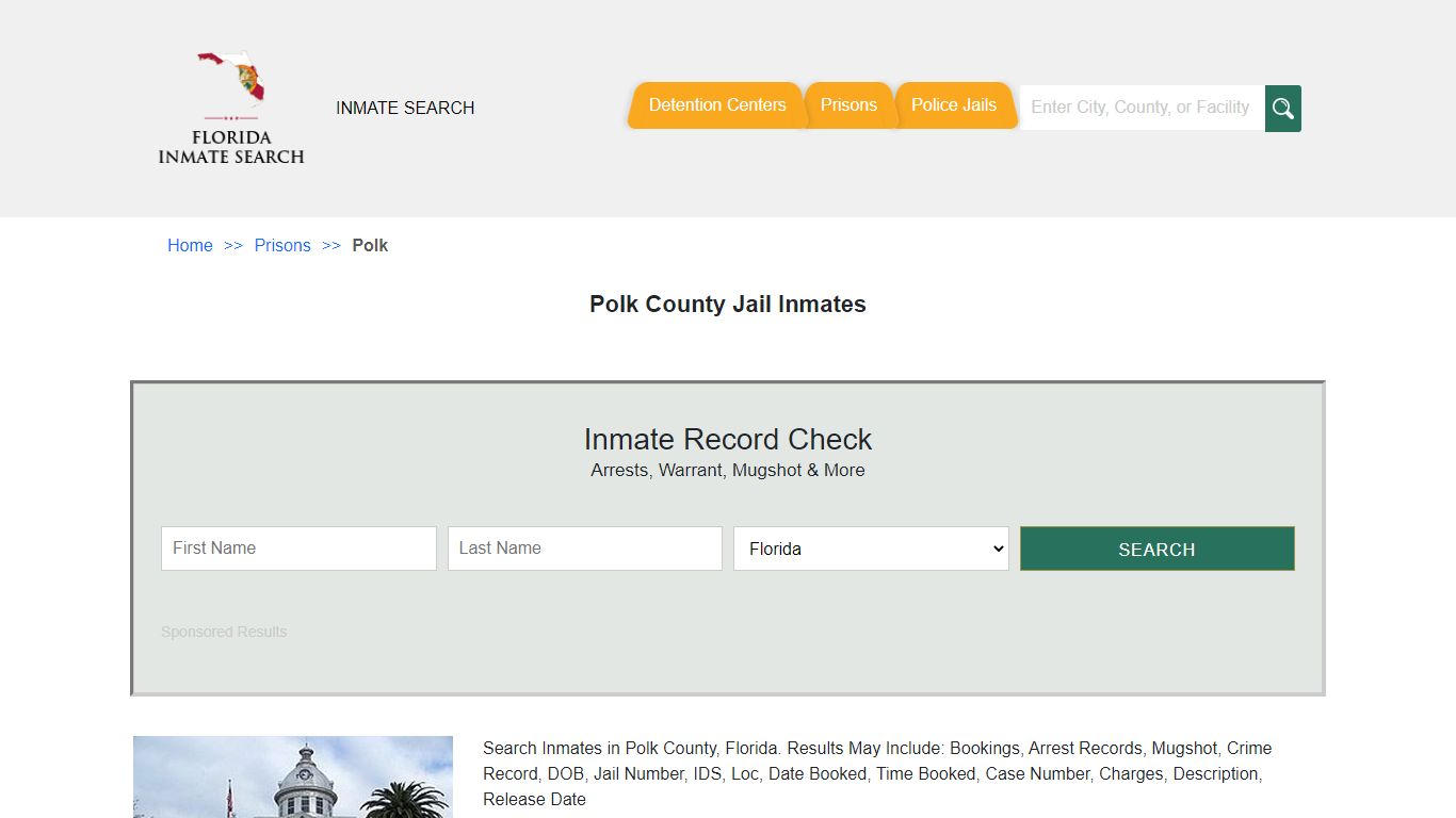 Polk County Jail Inmates | Florida Inmate Search